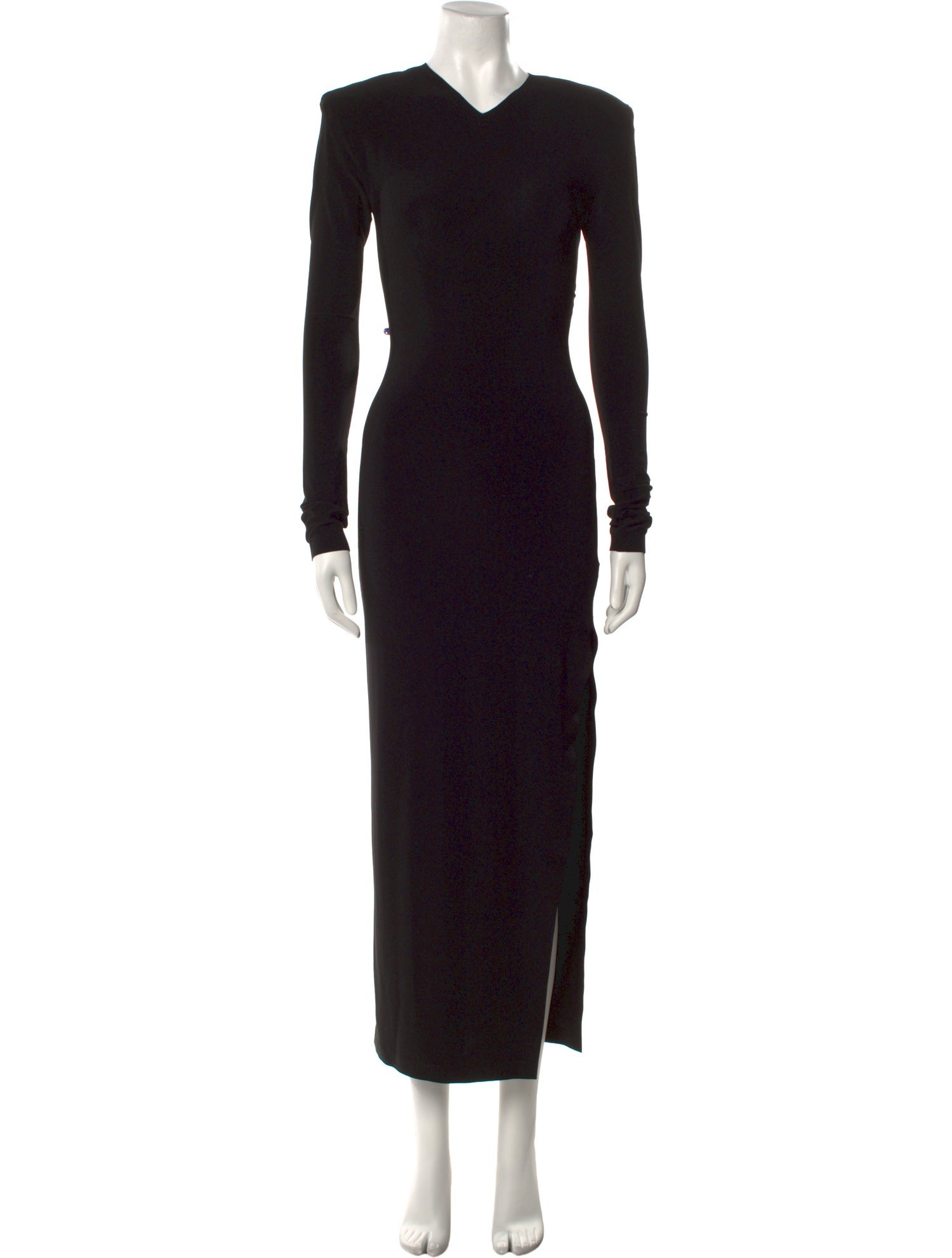Norma Kamali V-Neck Long Dress